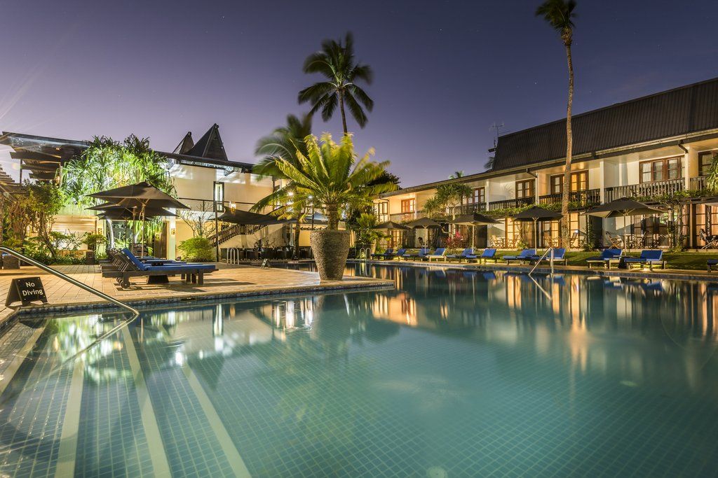 Hotel The Warwick Fiji Korolevu  Exterior foto The pool at the hotel